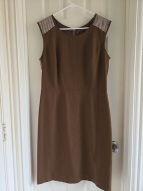 JM Studio by John Meyer Mocha Brown‎ Sheath Dress Size 10 Career